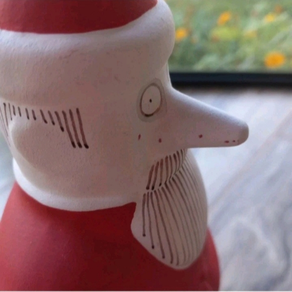 Handmade 11" Pottery Santa Claus Figurine - Picture 8 of 11
